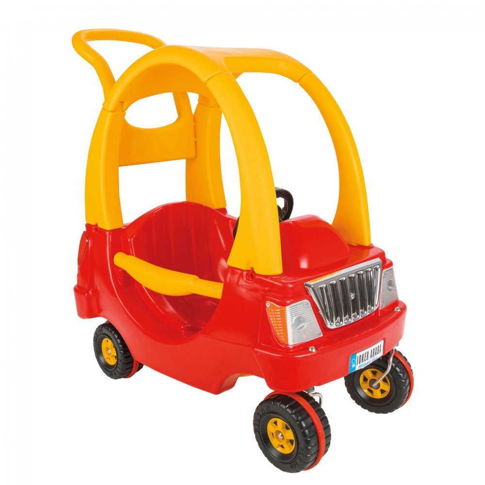 Masinuta copii de impins Pilsan Joker Car Red cu maner parental, podea detasabil, volan cu panou muzical recomandata copiilor intre 2 si 5 ani – imaginea 3