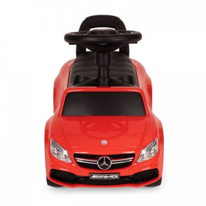 Masinuta pentru copii fara pedale Ecotoys Mercedes 638 rosu, compartiment de depozitare sub scaun, volan cu sunete, protectie antirasturnare – imaginea 2