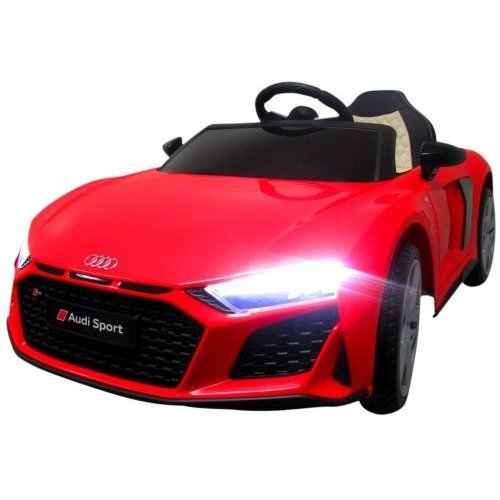 Masinuta electrica pentru copii Audi R8 Sport Rosu 70W cu telecomanda, roti Eva, lumini, muzica si suspensii – imaginea 2