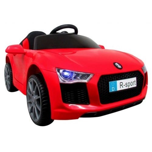 Masinuta electrica pentru copii R-Sport 60W cu telecomanda si scaun din piele Cabrio B4 628 rosie
