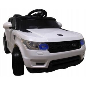 Masinuta electrica pentru copii Cabrio F1 alba R-Sport 60W cu telecomanda si roti din spuma Eva