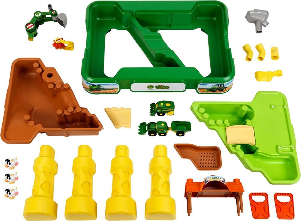 Masuta de joaca cu apa si nisip 2 in 1 Ferma John Deere – imaginea 2