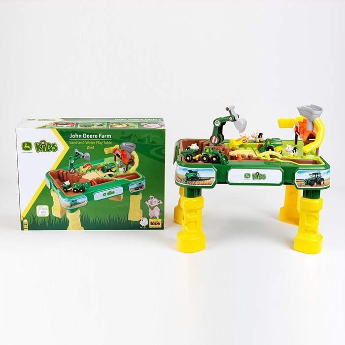 Masuta de joaca cu apa si nisip 2 in 1 Ferma John Deere – imaginea 6