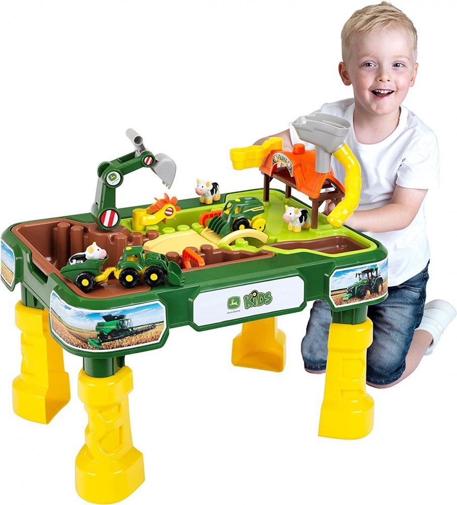Masuta de joaca cu apa si nisip 2 in 1 Ferma John Deere – imaginea 7