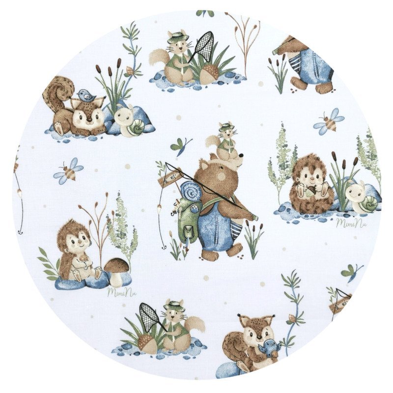 Perna bebelusi MimiNu Ursulet multifunctionala cu doua fete Design Minky Let s Go Blue