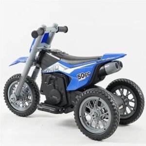 Motocicleta electrica pentru copii Nichiduta 35W Moto Blue cu pornire la buton si lumini