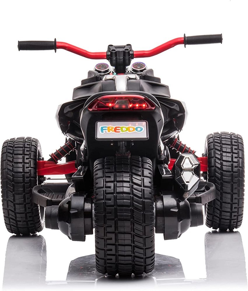 Motocicleta electrica pentru copii Nichiduta Spider Black 90W cu lumini, pornire la buton, sunete, lumini si mufa Usb – imaginea 4