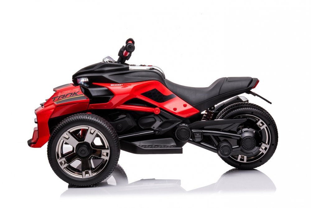 Motocicleta electrica pentru copii Nichiduta Spider Red 90W cu lumini, pornire la buton, sunete, lumini si mufa Usb – imaginea 5