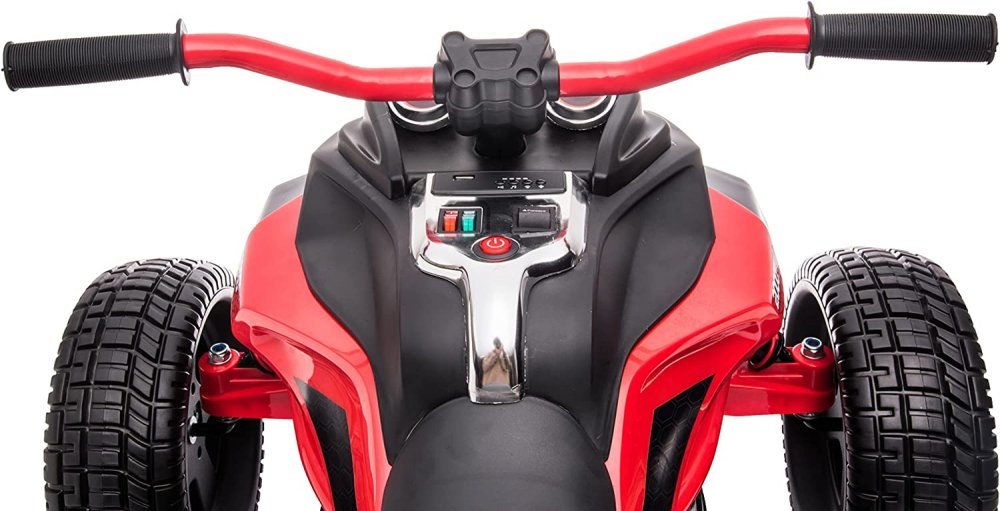 Motocicleta electrica pentru copii Nichiduta Spider Red 90W cu lumini, pornire la buton, sunete, lumini si mufa Usb – imaginea 6