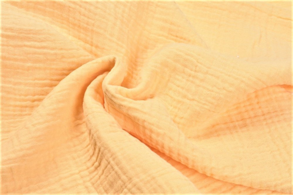 Muselina bumbac organic galben 80×80 cm