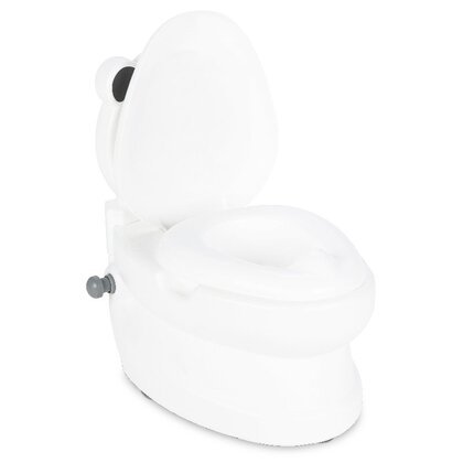 Olita educationala muzicala Pilsan Panda cu baza antialunecare,suport hartie igienica si vas colectare detasabil,design ergonomic,cutie muzicala iluminata cu efect de sunet sifon – imaginea 2