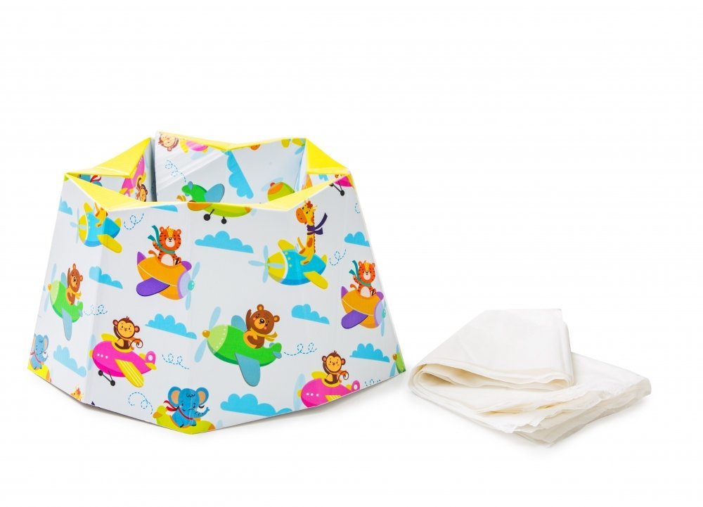 Olita pliabilaportabila pentru calatorie BabyJem Carton Travel Potty – imaginea 6