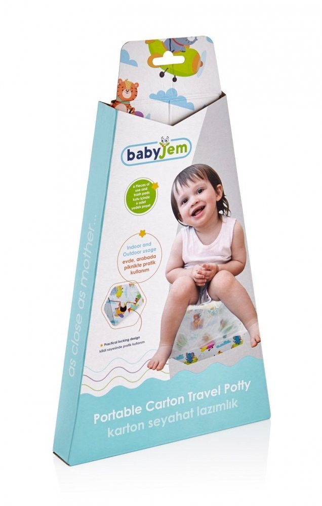 Olita pliabilaportabila pentru calatorie BabyJem Carton Travel Potty – imaginea 5