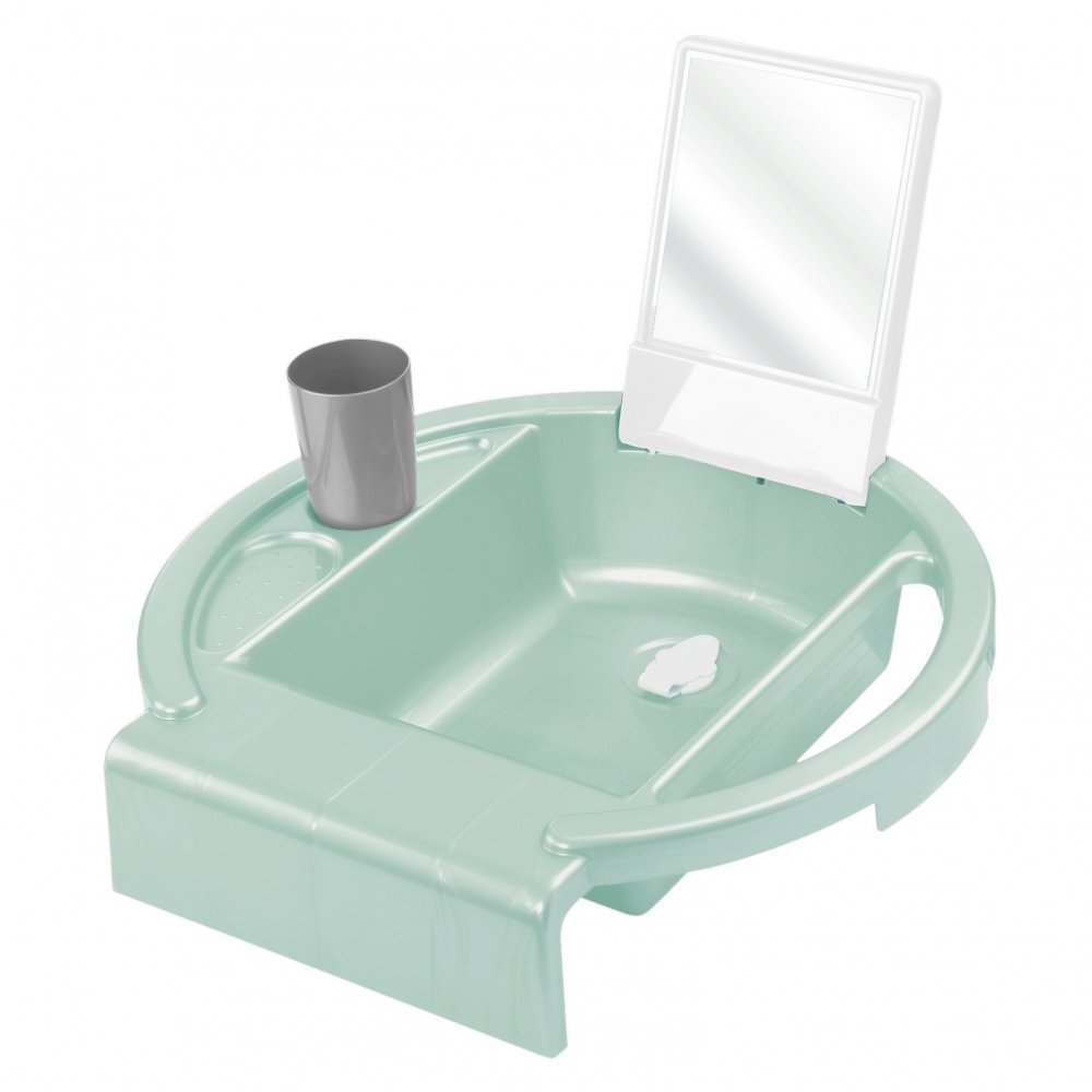 Organizator baie Kiddys Wash Swedish green white Rotho baby-design – imaginea 2