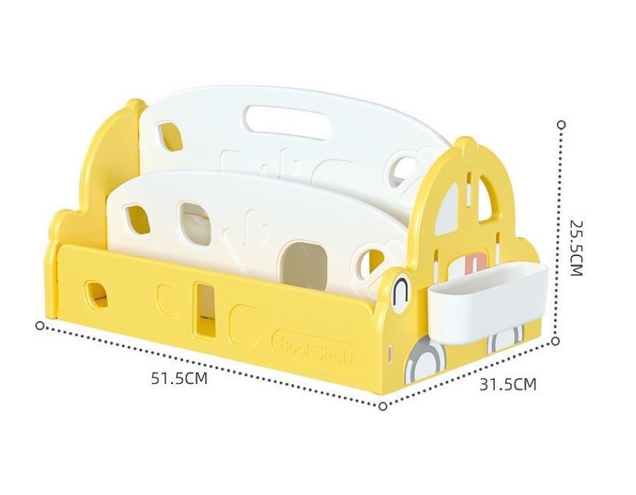 Organizator pentru carti Nichiduta Happy Car Yellow – imaginea 6