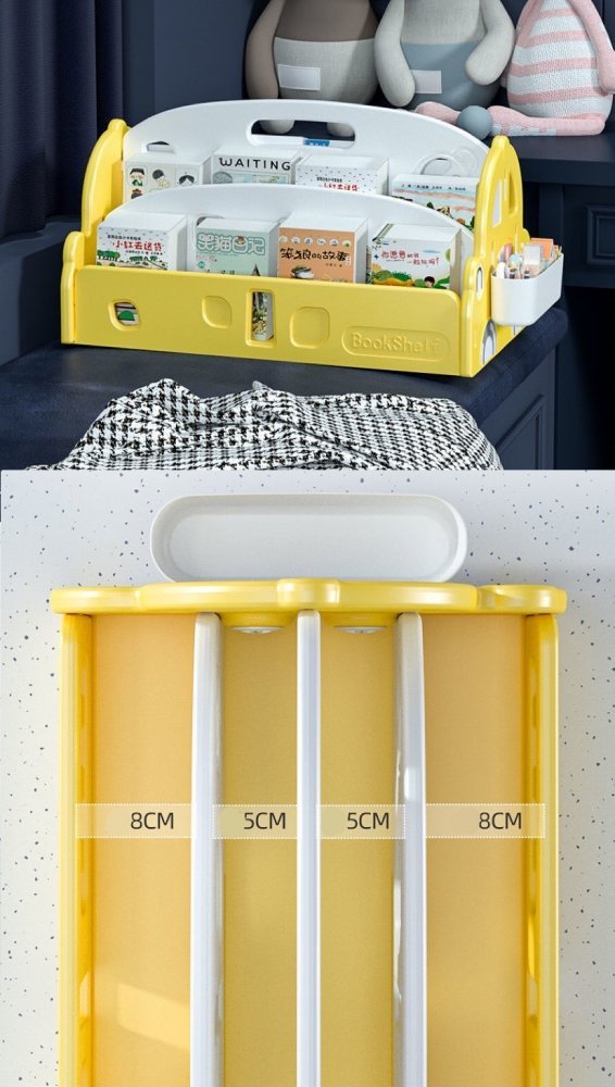 Organizator pentru carti Nichiduta Happy Car Yellow – imaginea 7