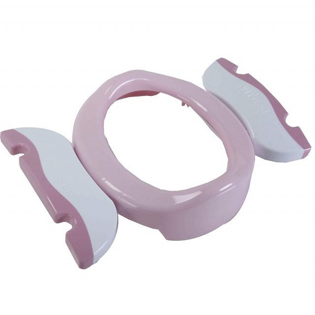 Pachet economic roz + alb Potette Plus olita portabila + liner reutilizabil + 10 pungi biodegradabile – imaginea 4
