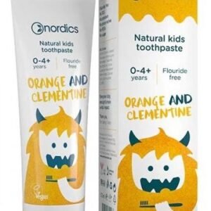 Pasta de dinti naturala pentru copii cu portocale si clementine 50ml Nordics