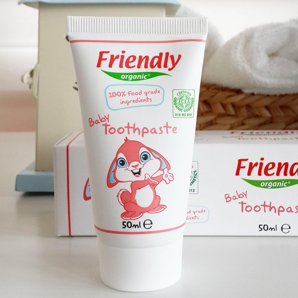 Pasta de dinti pentru copii cu aroma de zmeura 50 ml Friendly Organic – imaginea 3