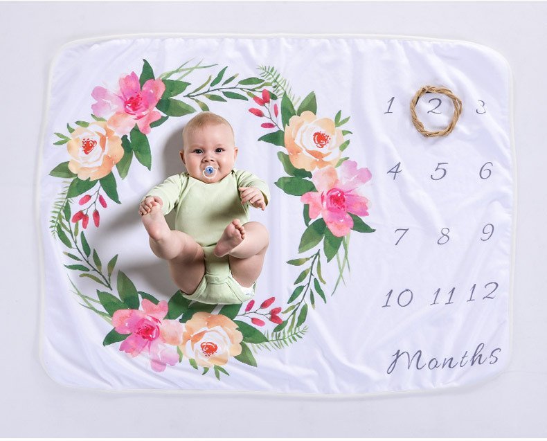 Paturica Milestone plusata pentru fotografii memorabile Flori – imaginea 5