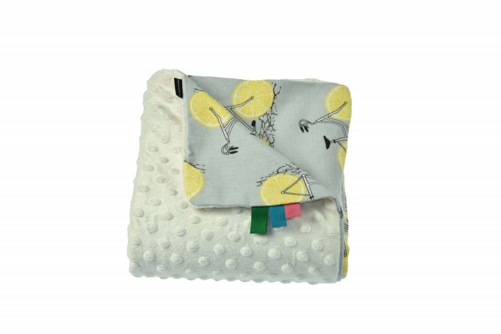 Paturica Minky pentru copii 75×75 cm K-644 Lemon