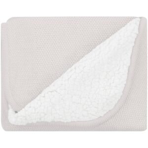 Paturica cu doua fete KikkaBoo din bumbac Dream Big Beige