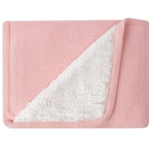 Paturica cu doua fete KikkaBoo din bumbac Dream Big Pink