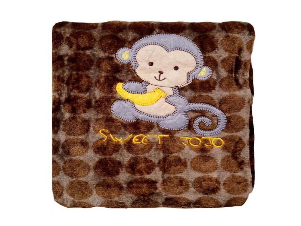 Paturica din microfibra 80×100 cm model Monkey – imaginea 2