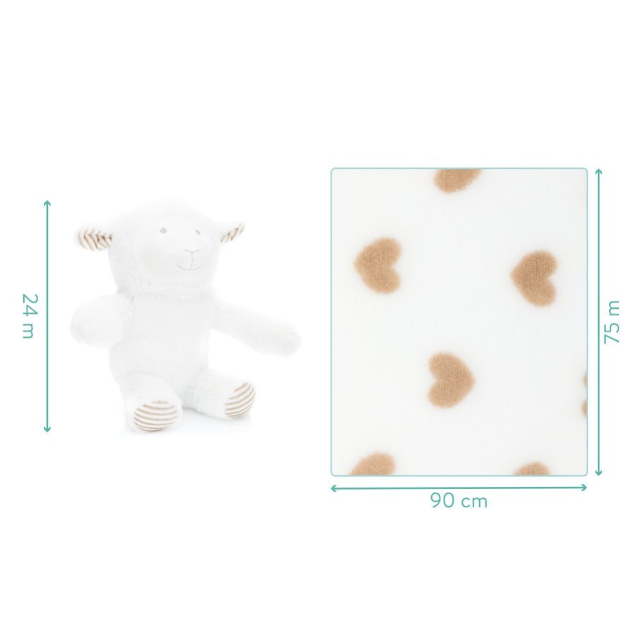 Paturica pufoasa cu jucarie oita 24cm Fillikid – imaginea 3