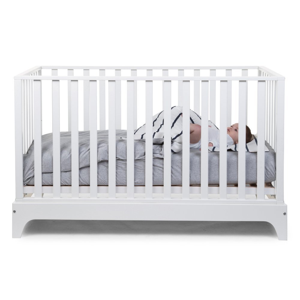 Patut Childhome Ref 17 cu laterala detasabila 70×140 cm MDF alb – imaginea 3