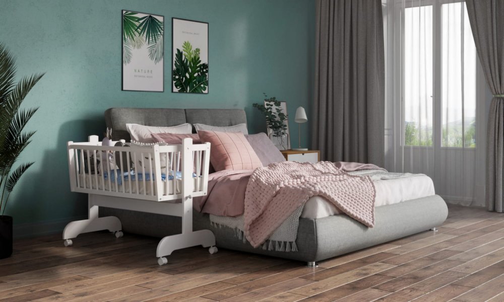 Patut balansoar pentru bebelusi 90×40 cm Nichiduta Baby Zoo Alb – imaginea 2
