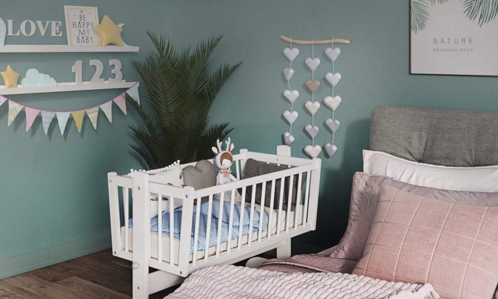 Patut balansoar pentru bebelusi 90×40 cm Nichiduta Baby Zoo Alb – imaginea 4