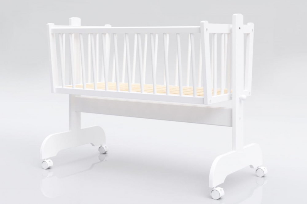 Patut balansoar pentru bebelusi 90×40 cm Nichiduta Baby Zoo Alb – imaginea 7