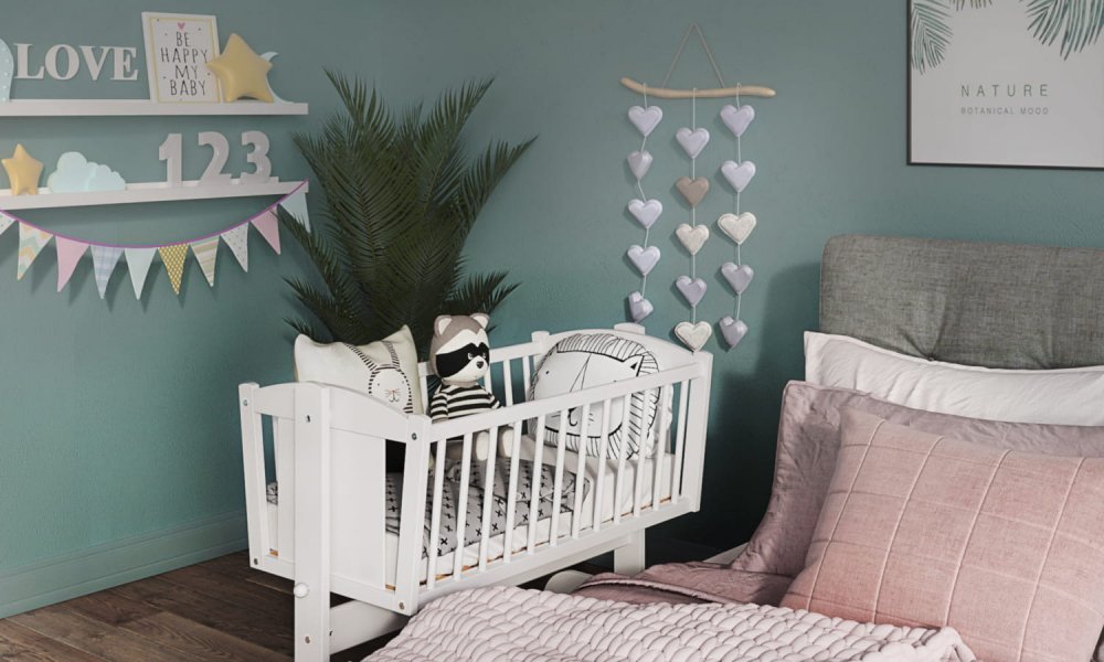 Patut balansoar pentru bebelusi 90×40 cm Nichiduta Micul Koala Alb – imaginea 4