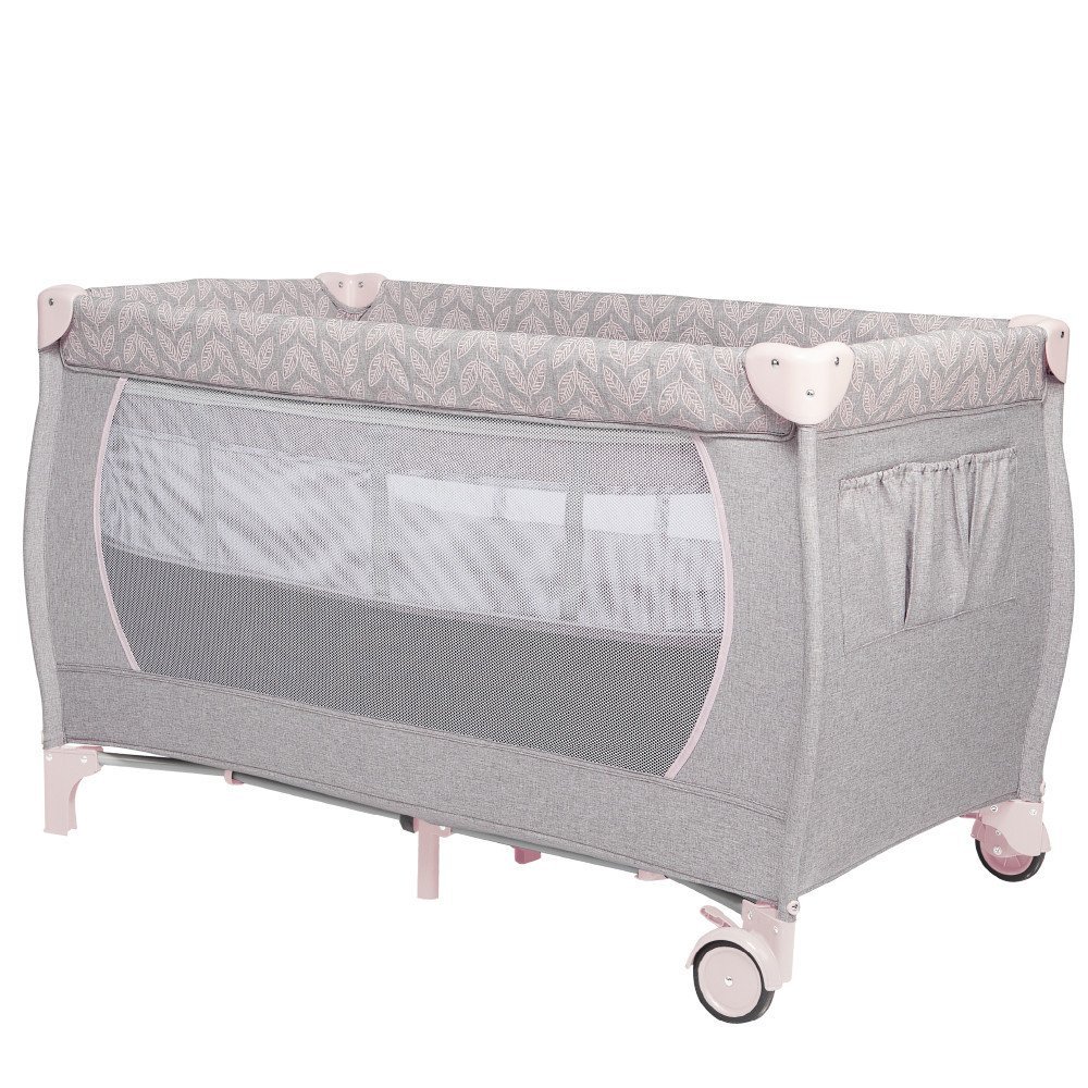 Patut de calatorie pliabil Skiddou Lunar Keep Pink reglabil pe inaltime, roti cu sistem de blocare si geanta transport – imaginea 6