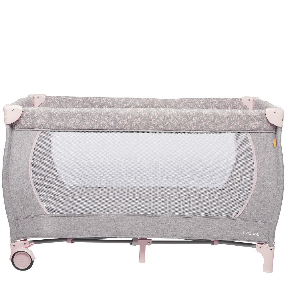 Patut de calatorie pliabil Skiddou Lunar Keep Pink reglabil pe inaltime, roti cu sistem de blocare si geanta transport – imaginea 7