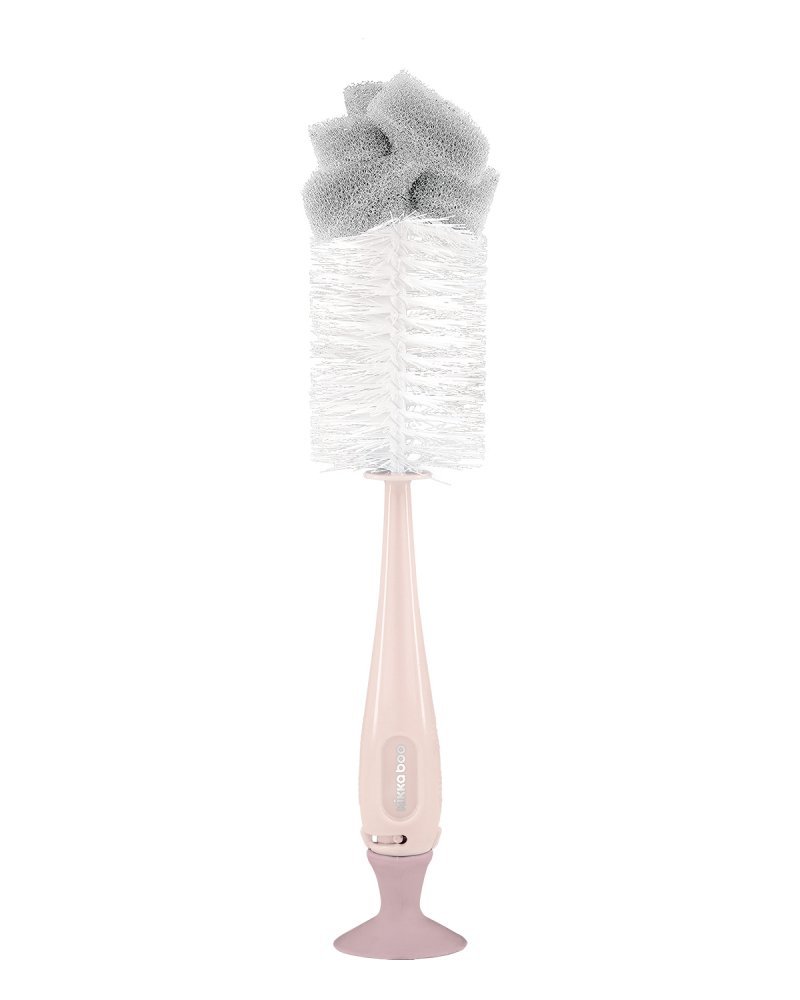 Perie pentru biberoane 2 in 1 KikkaBoo Pink – imaginea 2