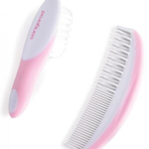 Perie si pieptan pentru bebelus Pink