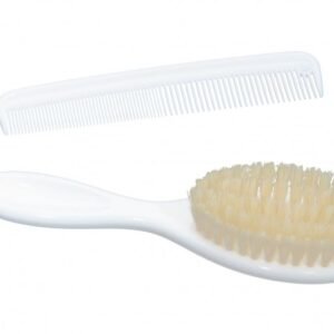 Perie si pieptan pentru bebelus White Rotho-babydesign