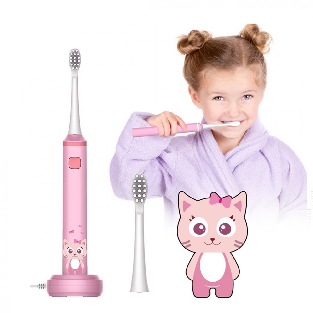 Periuta de dinti electrica Smart TabbyBoo Dr.Oly V16 pink – imaginea 3