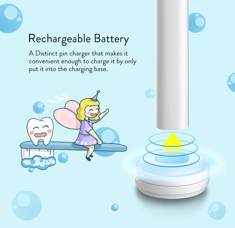 Periuta de dinti electrica SMART TabbyBoo Dr.Oly V16 blue – imaginea 2