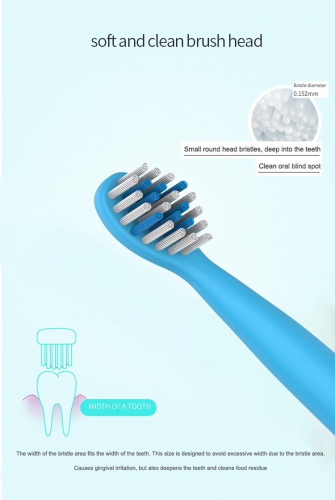 Periuta de dinti electrica Smart TabbyBoo Dr Oly V34 blue – imaginea 4