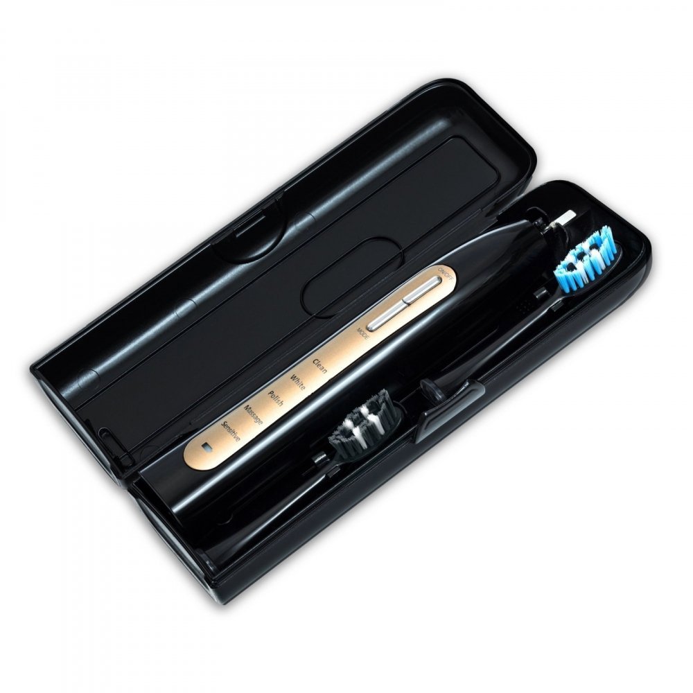 Periuta de dinti electrica Vitammy Aurum 96000 vibratiimin 5 moduri de periaj incarcare wireless negruauriu – imaginea 2