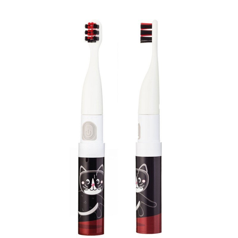 Periuta de dinti electrica Vitammy Smile animatie pisoi negru – imaginea 3
