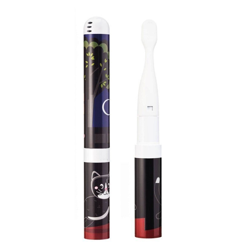 Periuta de dinti electrica Vitammy Smile animatie pisoi negru – imaginea 4
