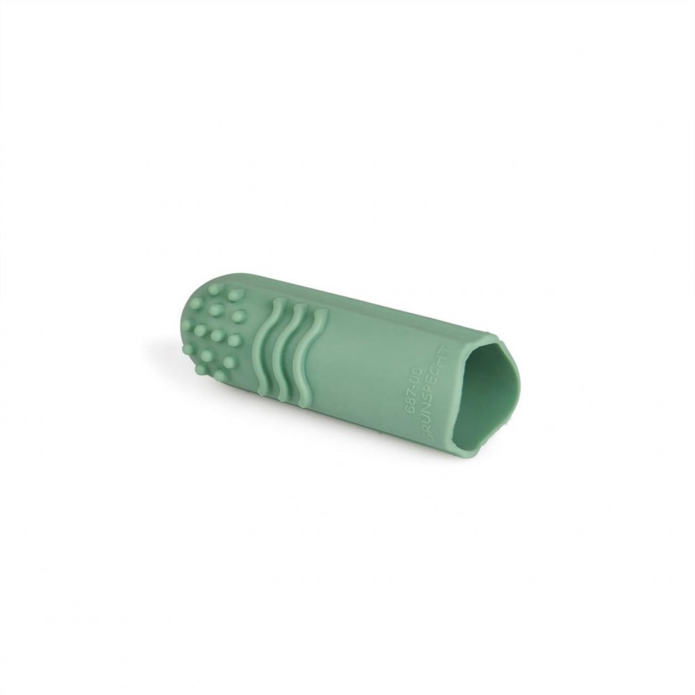 Periuta de dinti pentru bebelusi din cauciuc natural pentru folosire pe deget Gruenspecht 687-00 – imaginea 3