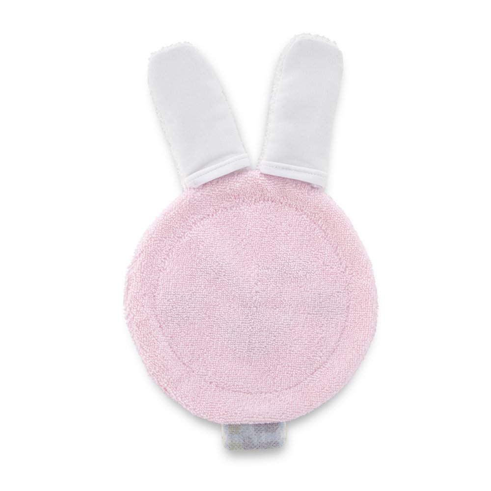 Accesoriu pentru curatare dinti si gingii bebelusi BabyJem Rabbit Glove Pink – imaginea 2
