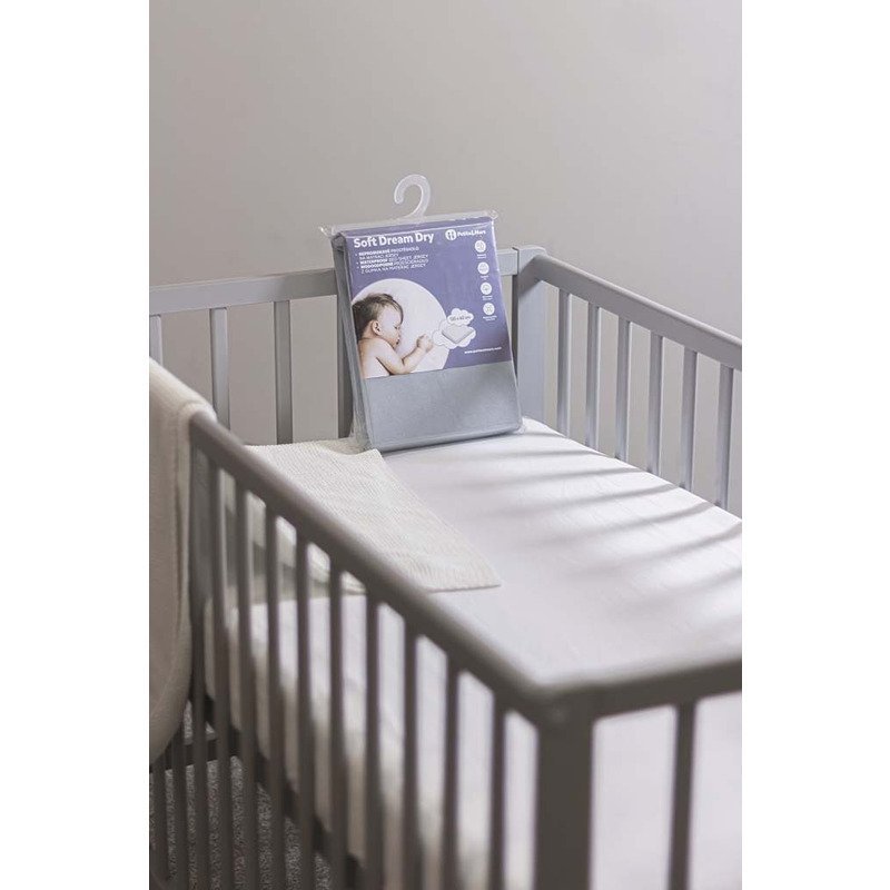 Cearceaf cu elastic Soft Dream din jersey 120×60 cm alb – imaginea 3