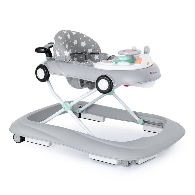 Premergator muzical PetiteMars cu panou interactiv si lumini Cabrio Gri – imaginea 2