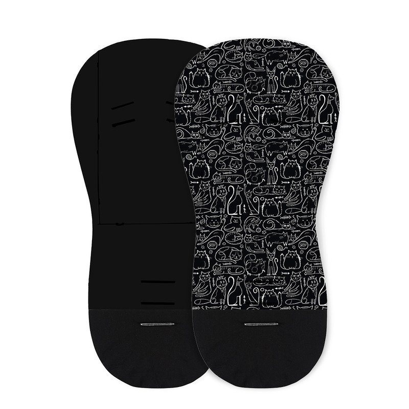 Salteluta pentru carucior PetiteMars din spuma cu memorie Negru – imaginea 4